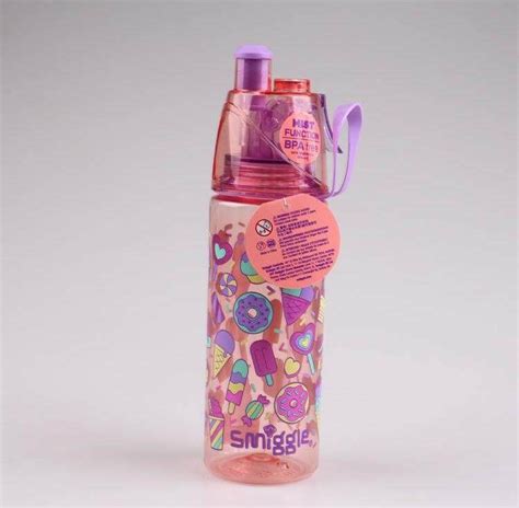 smiggle water bottle  spray  pictures  decription