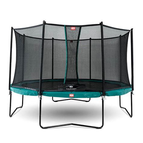 berg champion green trampoline  comfort safety net garden street