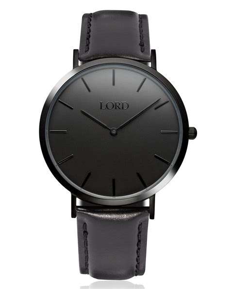 classic  black  classic mens watches lord timepieces