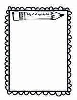 Autograph Poem Kindness Kindergarten Yearbook Poems Memory Habits Acts Random Booklet sketch template