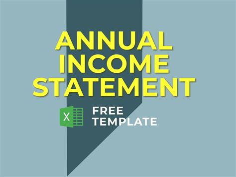 annual income statement efinancialmodels