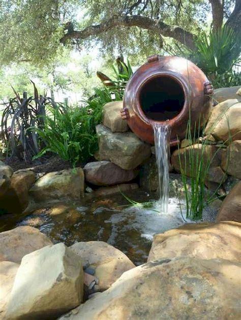gorgeous  fantastic garden waterfall  small garden ideas https
