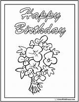 Birthday Coloring Pages Happy Printable Pencil Banner Poster Cake Drawing Pdf Colorwithfuzzy Choose Board Color Getdrawings Customizable sketch template