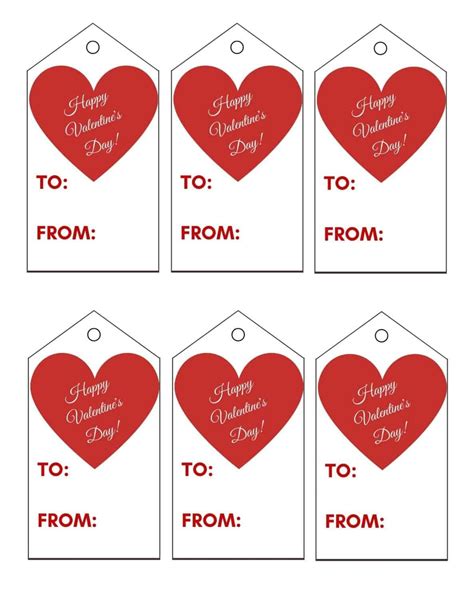 valentines  tags printable