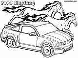 Mustang Ford Coloring Pages Colorings Print sketch template