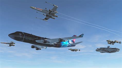 boeing 747 united airlines star wars rise of skywalker