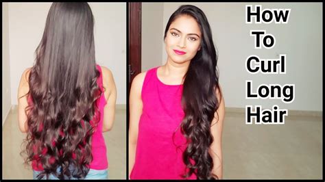 how to curl long hair indian hairstyles how to get natural looking curls in easiest way youtube