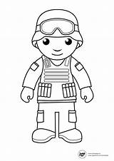 Soldier Coloring Pages Army Drawing Printable Man Print Kids Military Color Lego People Occupation Men Coloriage M16 Preschool Sheets Toy sketch template