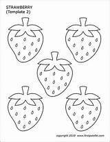 Strawberry Strawberries Coloring sketch template
