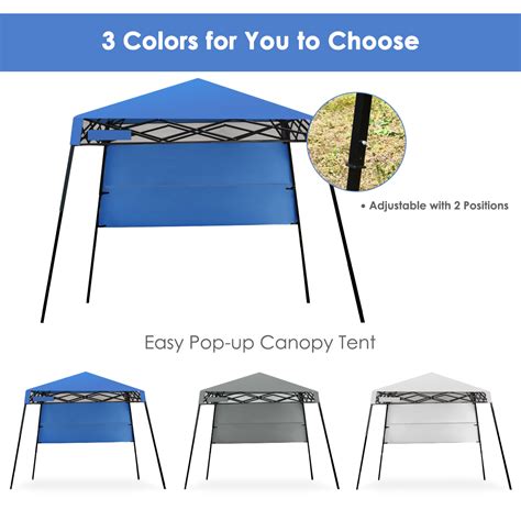 topb topbuy  ft pop  canopy portable outdoor offset tent wcarry bag blue