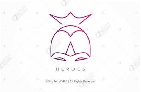 heroes logo graphic wallet