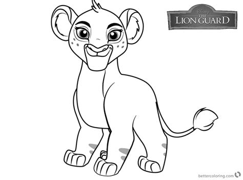 lion guard coloring pages tiifu  printable coloring pages
