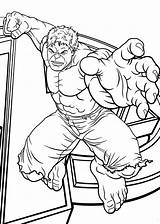 Hulk Avengers sketch template