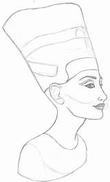 Nefertiti Coloring Pages Template sketch template
