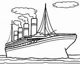Titanic Sinking Coloring Pages Ship Getdrawings Drawing sketch template