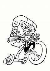 Spongebob Tricycle sketch template
