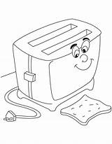 Toaster Sandwich Electronics Preschoolactivities sketch template