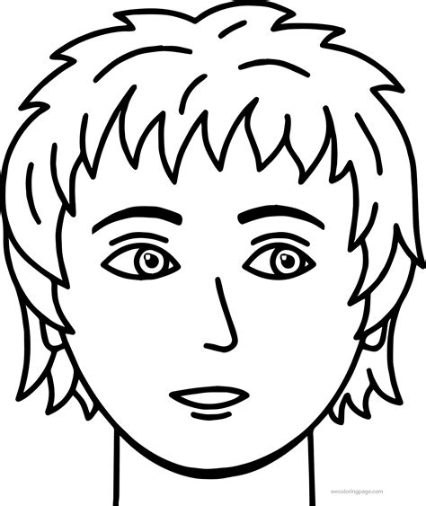boy faces coloring pages printable tripafethna
