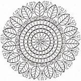 Coloring Medallion Pages Adults Pattern Template sketch template