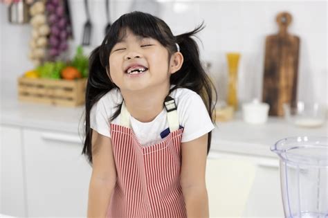 premium photo portrait of happy asian girl smiling