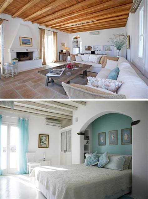 dreams  greece  seaside home beautiful interiors coastal homes