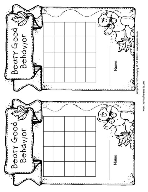 behavior chart preschool good behavior chart home behavior charts