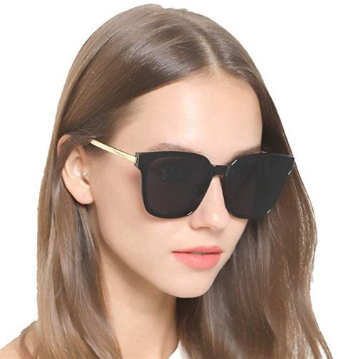 Square Sunglasses Womens Mens Oversized Mirrored Lens U886