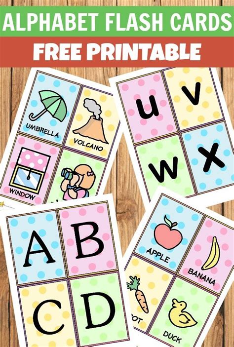 alphabet flash cards printable    printable alphabet