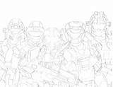 Halo Spartan Pages Coloring Getcolorings sketch template
