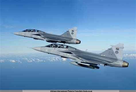 south african air force gripen fighters  flight