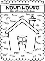 Nouns Worksheet Grade Verbs House Adjectives Worksheets Sorting First Kindergarten Verb Choose Board Visit sketch template