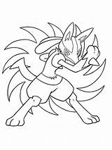 Lucario Coloring Pages Printable Color Kids sketch template