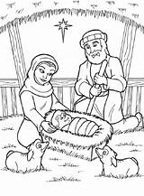 Colorare Presepe Sauvage27 Nativity sketch template