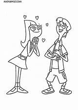 Ferb Phineas Gertrude Fell Flynn Candace sketch template