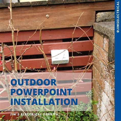 outdoor power point installation