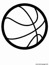 Coloring Ball Basketball Pages Printable sketch template
