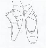 Shoes Ballet Pointe Drawing Getdrawings sketch template