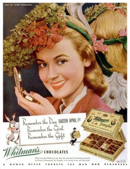 Don T Forget The Chocolates Vintage Easter Ads Popsugar Love And Sex