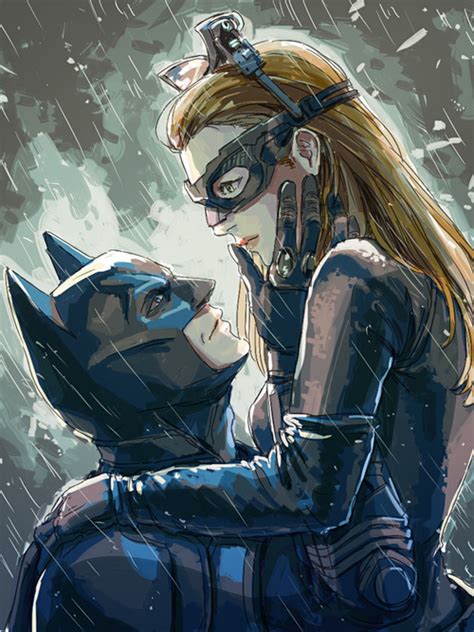 bat and cat this is love we heart it batman and catwoman