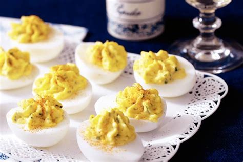 gevulde eieren pittig recept allerhande albert heijn recept lekker eten hapjes gevulde