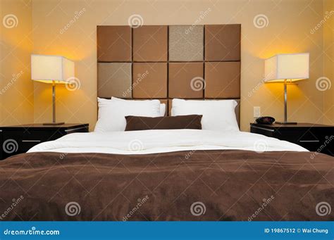front view  big bed stock photography image