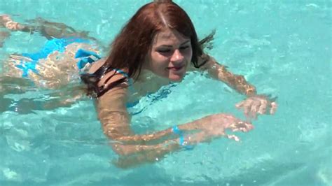 pool sexy bikini girl morritt s tortuga club in grand cayman islands