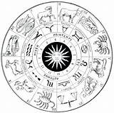 Coloring Pages Horoscope Zodiac Getdrawings sketch template