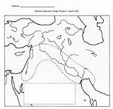 Crescent Map Fertile Mesopotamia Project Preview sketch template