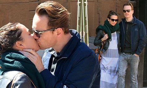 michael fassbender gives alicia vikander a kiss in ny daily mail online