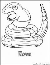 Ekans Coloring Pages Fun sketch template