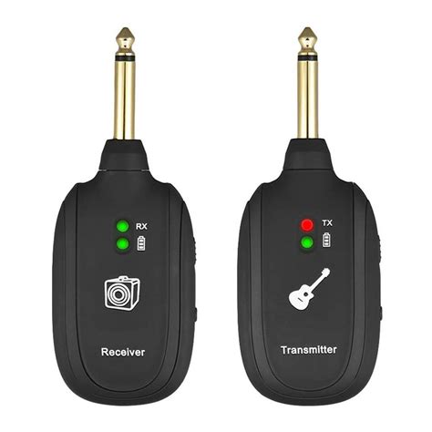 wireless guitar system wireless guitar transmitter receiver  channels audio transmitter