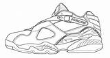 Jordan Coloring Air Pages Shoes Jordans Shoe Michael Sneakers Sheets Cartoon Nike Retro Colouring Print Template Dimension 5th Dessin Drawings sketch template