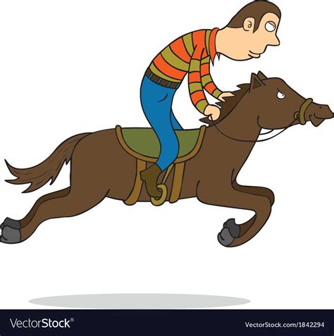 horse riding royalty  vector image vectorstock