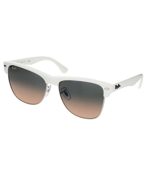 ray ban demi shine sunglasses in white for men lyst